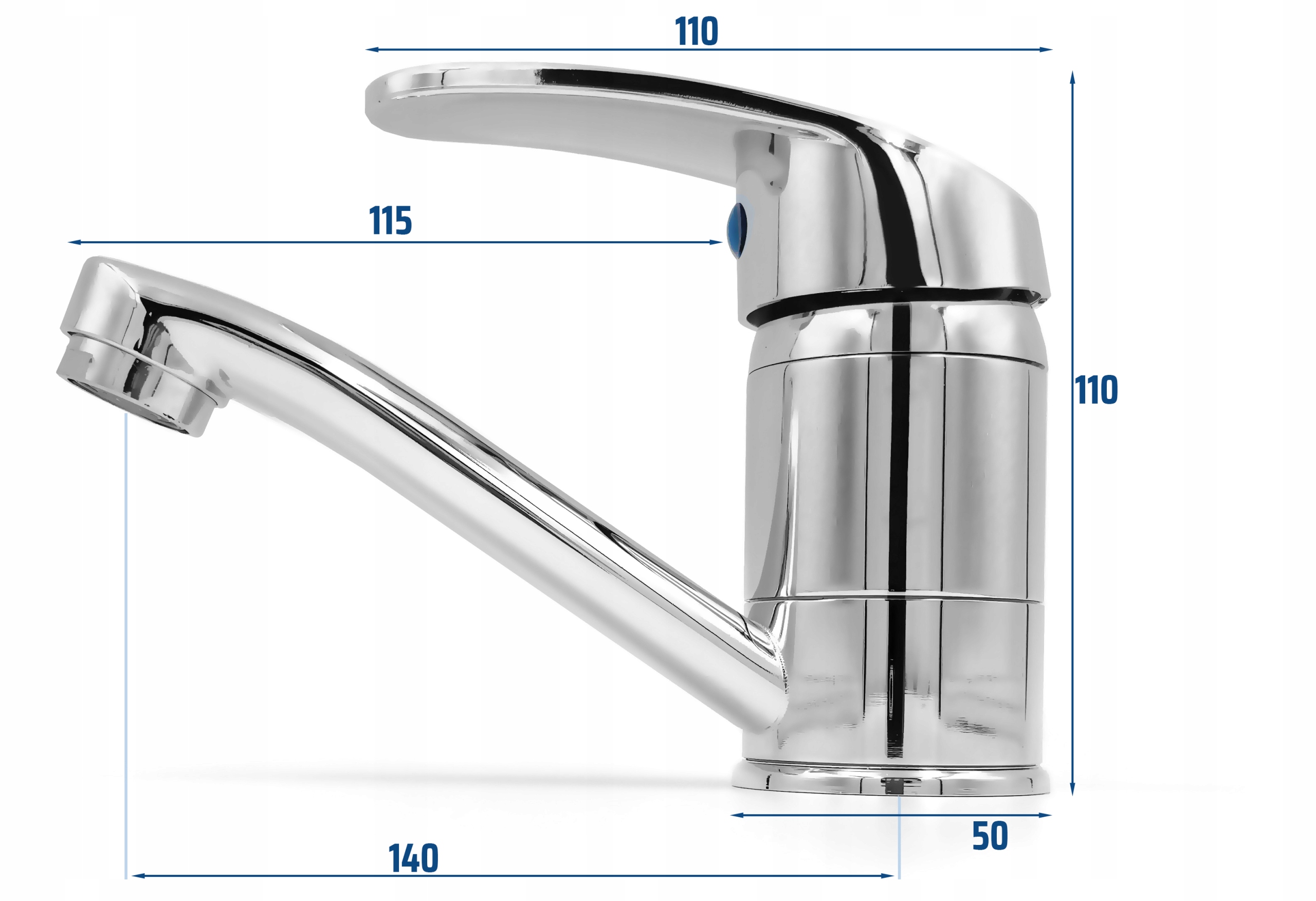 Technische Zeichnung Focus Sanitär Waschtischarmatur 6000732-3
