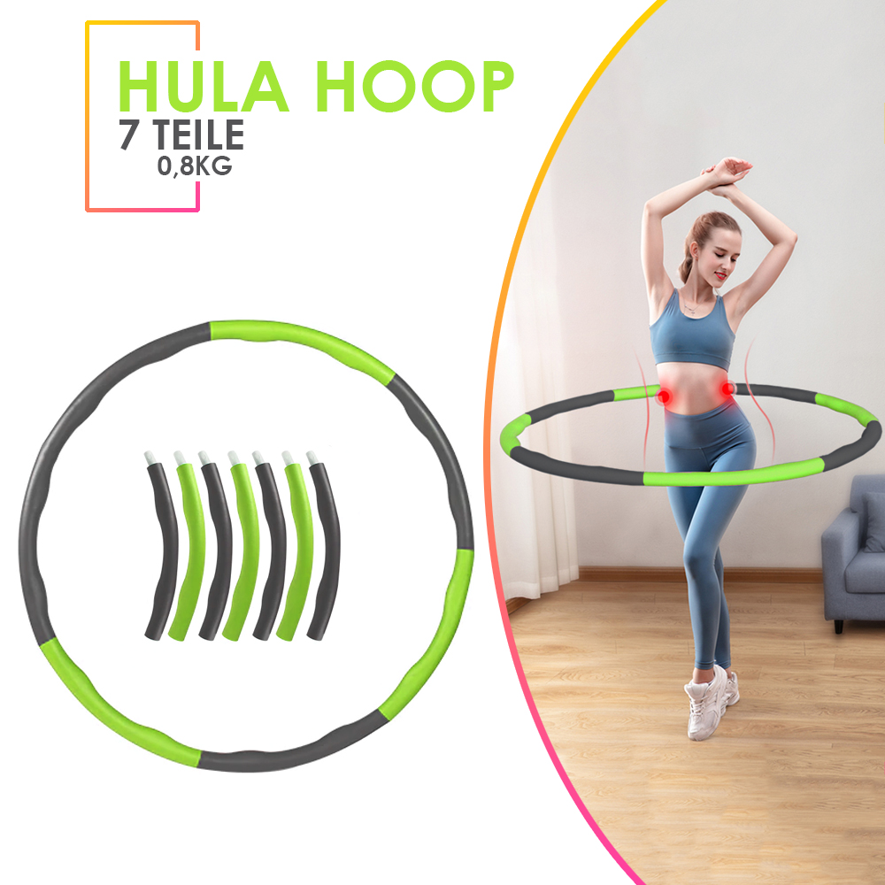 Hulahoop reifen bauchtrainer bauchweg trainer fitness mit schaumstoff 8 teile